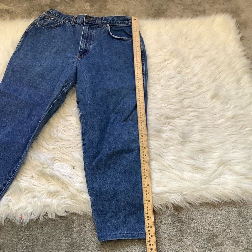 Chic Made in the USA Mom Jeans Short Size 16 Petite Cute Vintage Summer Blue - Picture 3 of 12